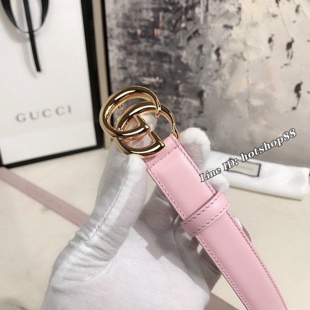 Gucci經典女士皮帶 古奇Maccarone腰帶  jjp1310